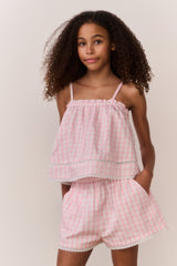 Tween Georgie Gingham Shorts | Loveshackfancy sale