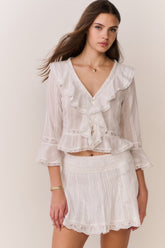 Solena Cotton Victorian Mini Skirt | Loveshackfancy near me
