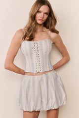 Georgeanne Cotton Mini Bubble Skirt | Loveshackfancy sale