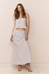 Sylette Chiffon Striped Maxi Skirt | Loveshackfancy near me