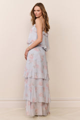 Soleia Floral Chiffon Maxi Skirt | Loveshackfancy outlet