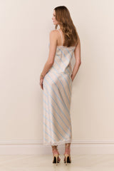 Kalo Floral Stripe Midi Skirt | Loveshackfancy sale