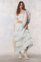 Re-Edition Julieta Cotton Tiered Maxi Skirt | Loveshackfancy discount