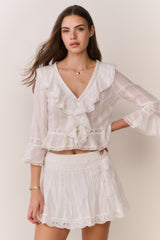 Olenna Cotton Victorian Ruffle Top | Loveshackfancy outlet