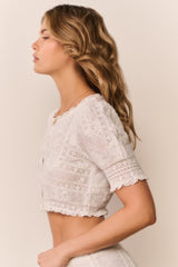 Nerissa Cotton Victorian Crop Top | Loveshackfancy discount