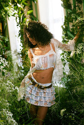 Broca Cotton Peony Print Crop Top | Loveshackfancy sale