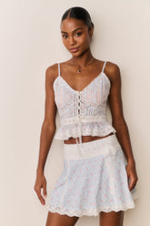 Avra Floral Cotton Peplum Cami | Loveshackfancy sale