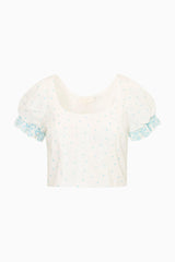 Re-Edition Christine Cotton Polkadot Top | Loveshackfancy for sale