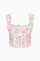 Re-Edition Georgie Floral Cotton Bustier | Loveshackfancy on sale