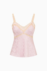 Lirena Silk-Blend Bow Jacquard Top | Loveshackfancy near me