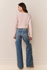 Bambie Lace Appliqué Jeans | Loveshackfancy near me
