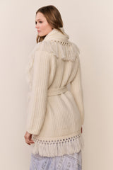 Daphira Fringe Alpaca Wrap Cardigan | Loveshackfancy US