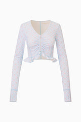 Medway Printed Zip-Up Active Top | Loveshackfancy discount