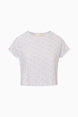 Rubin Cropped Cotton Tee | Loveshackfancy for sale