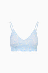 Erza Bow Print Active Bra | Loveshackfancy US