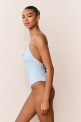 Laguna Bow Print One-Piece Swimsuit | Loveshackfancy on sale