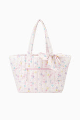 LoveShackFancy x Roller Rabbit Heart Stripe Bow Tote Bag | Loveshackfancy outlet