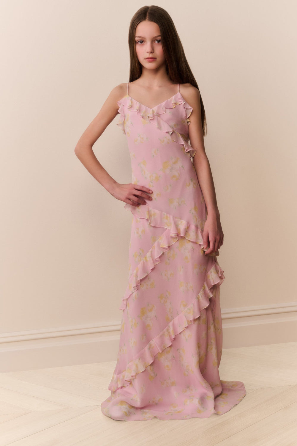 Tween Rialto Floral Chiffon Dress | Loveshackfancy outlet