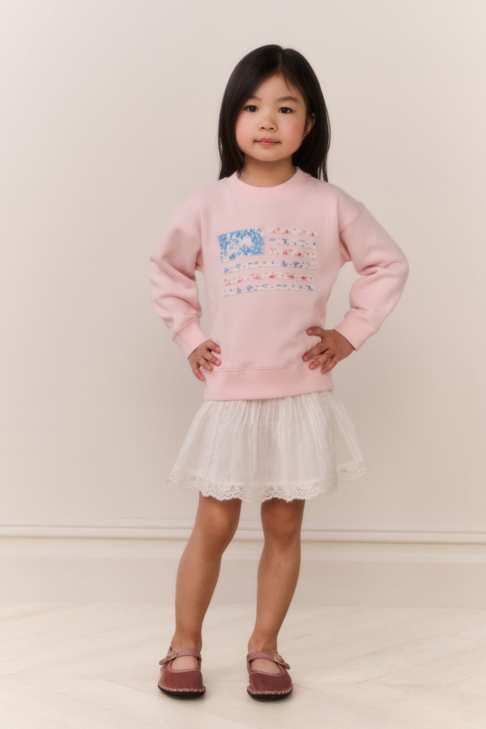 Little Girls Palo Americana Pullover | Loveshackfancy for sale