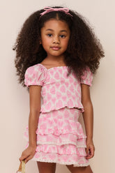 Little Girls Fabielle Heart Print Top | Loveshackfancy US