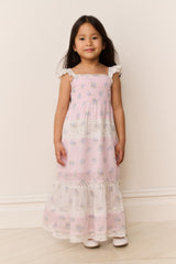 Little Girls Rhiannon Mixed Print Maxi Dress | Loveshackfancy online