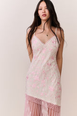 Evalette Floral Fringe Maxi Dress | Loveshackfancy sale