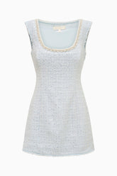 Adelaine Sequin Tweed Mini Dress | Loveshackfancy online