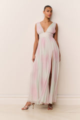 Madeleine Pastel Tie-Dye Chiffon Maxi Dress | Loveshackfancy outlet