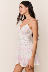 Krista Mixed Print Cotton Mini Dress | Loveshackfancy online