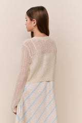 Tween Kena Alpaca-Wool Pointelle Cardigan | Loveshackfancy on sale