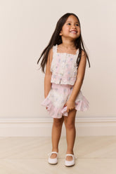 Little Girls Jessamine Mixed Print Top | Loveshackfancy US
