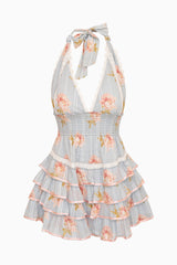 Kerch Cotton Peony Print Mini Dress | Loveshackfancy outlet