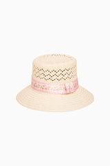 Silan Straw Bucket Hat | Loveshackfancy US