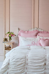 Forever In Love Embroidered Duvet Cover + Sham Set | Loveshackfancy US