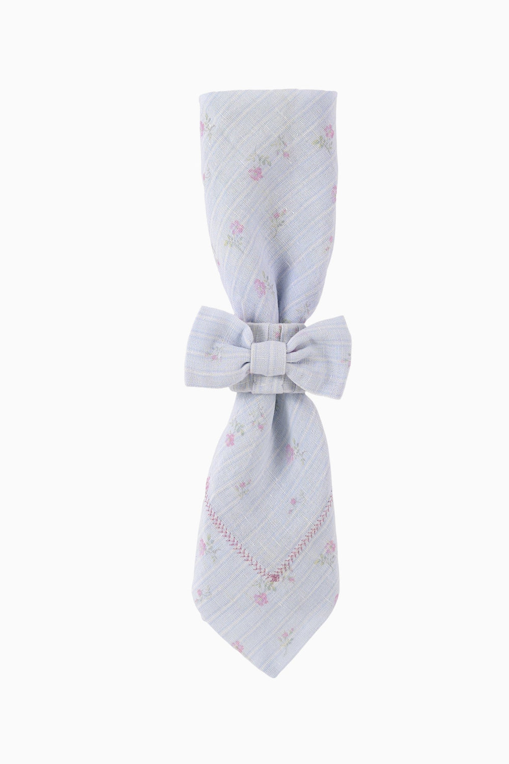 Yarn Dye Printed Bow Napkin Rings - Set of 4 | Loveshackfancy US