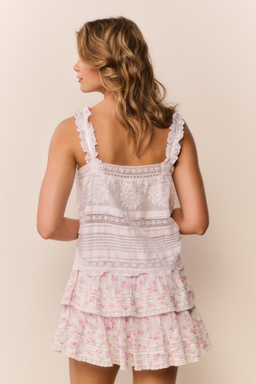 Blooming Floral Ruffle Mini Skirt | Loveshackfancy discount