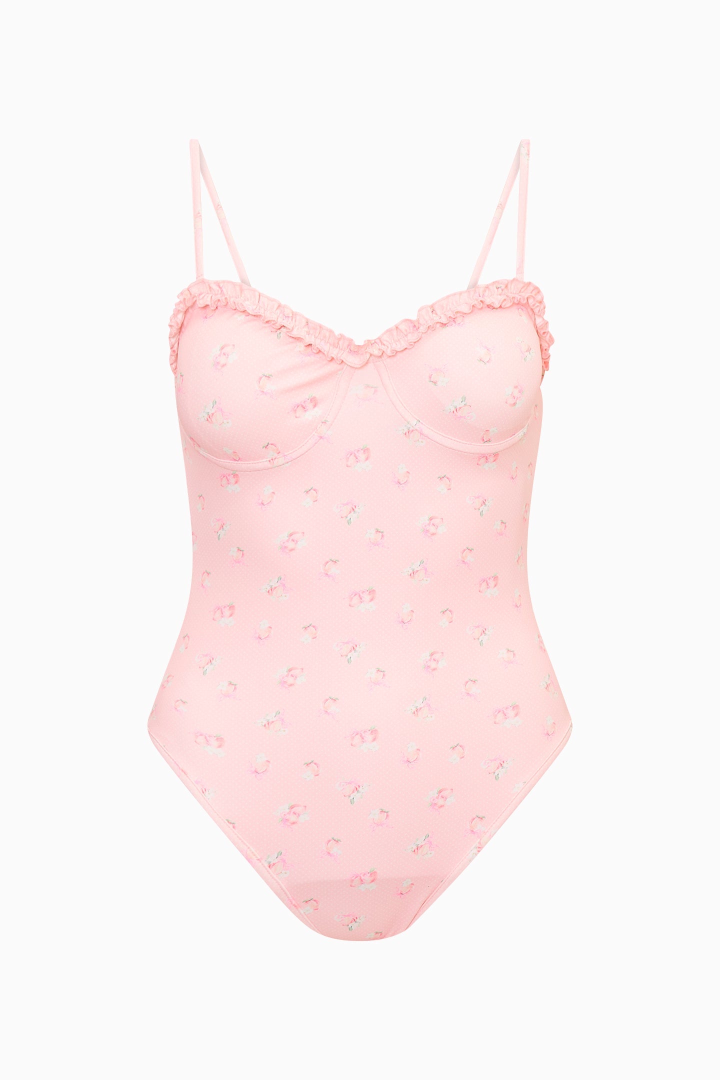 Peach Pom Pom Brooksie Swimsuit | Loveshackfancy online
