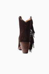 Besita The Spirit Fringe Suede Booties | Loveshackfancy sale