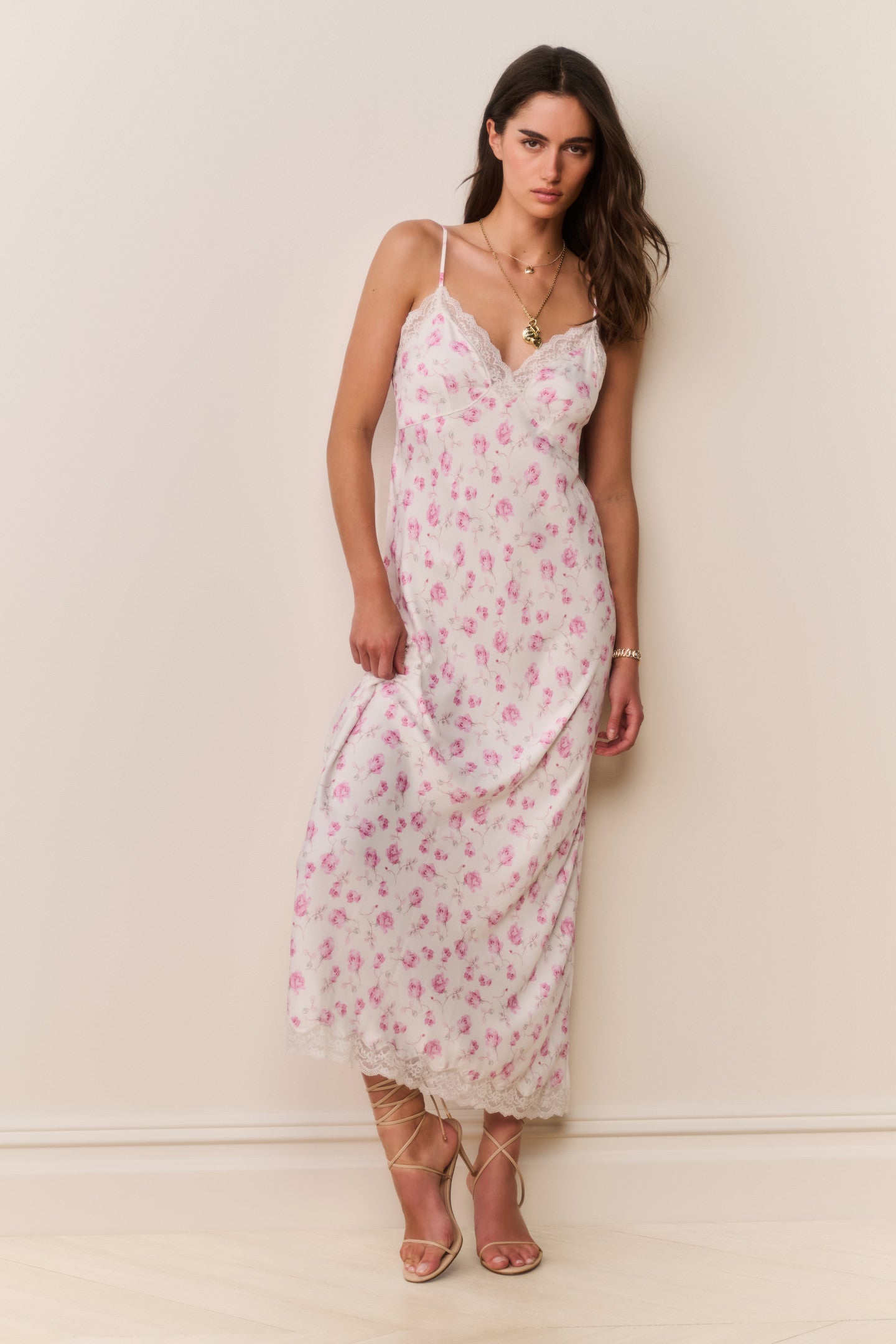 Manuela Heirloom Print Maxi Slip Dress | Loveshackfancy near me