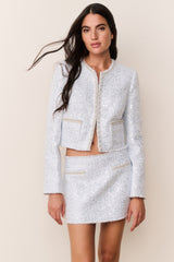 Sonda Sequin Tweed Mini Skirt | Loveshackfancy for sale