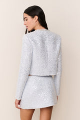 Sonda Sequin Tweed Mini Skirt | Loveshackfancy for sale