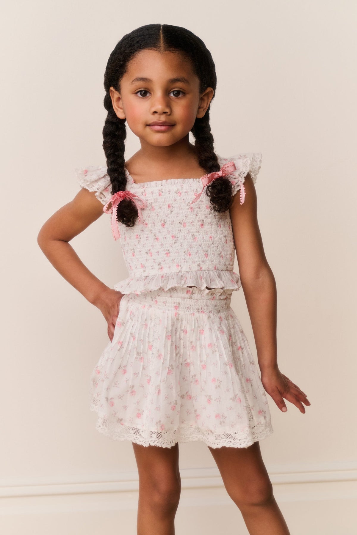 Little Girls Mini Solena Floral Cotton Skirt | Loveshackfancy discount