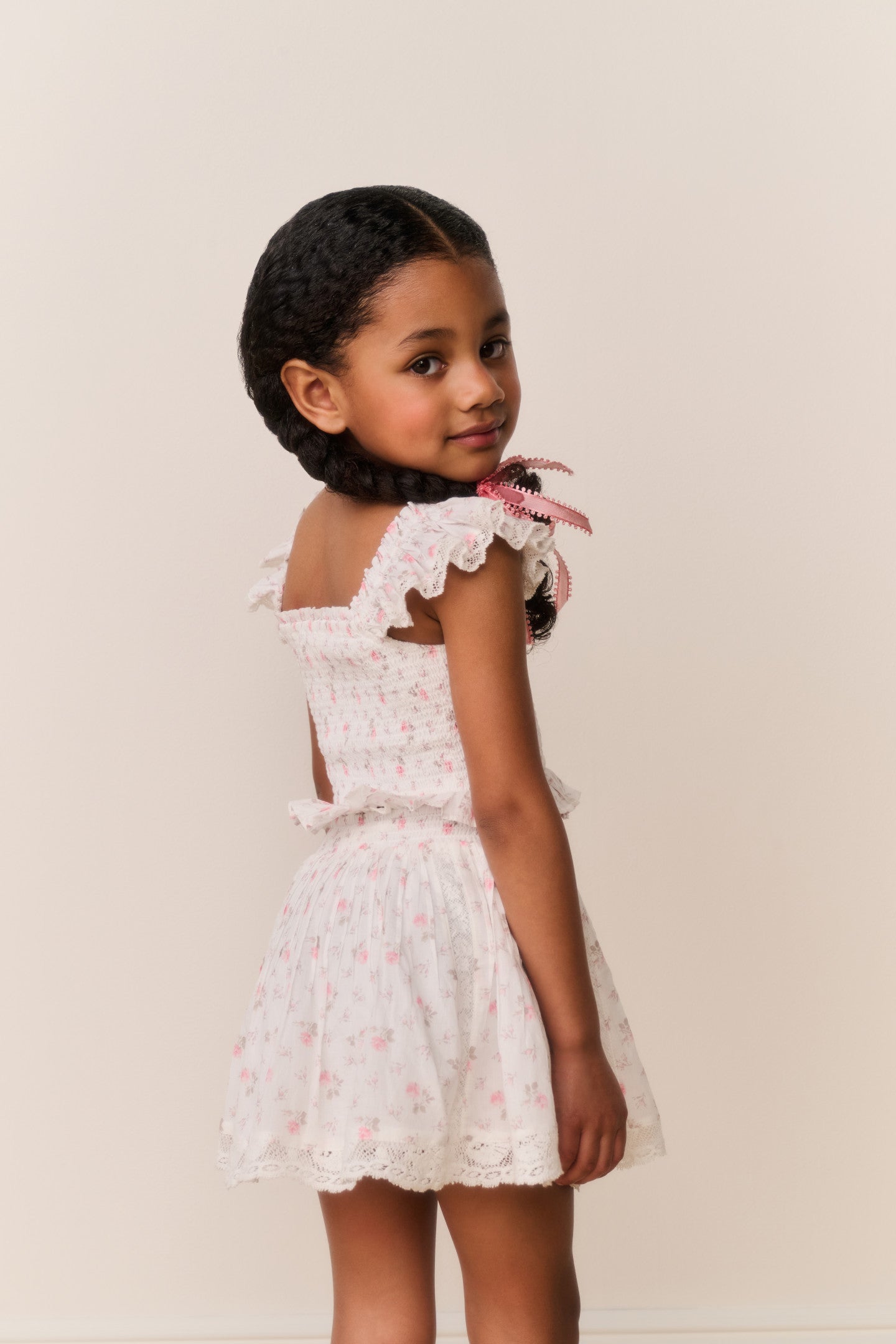 Little Girls Mini Solena Floral Cotton Skirt | Loveshackfancy discount