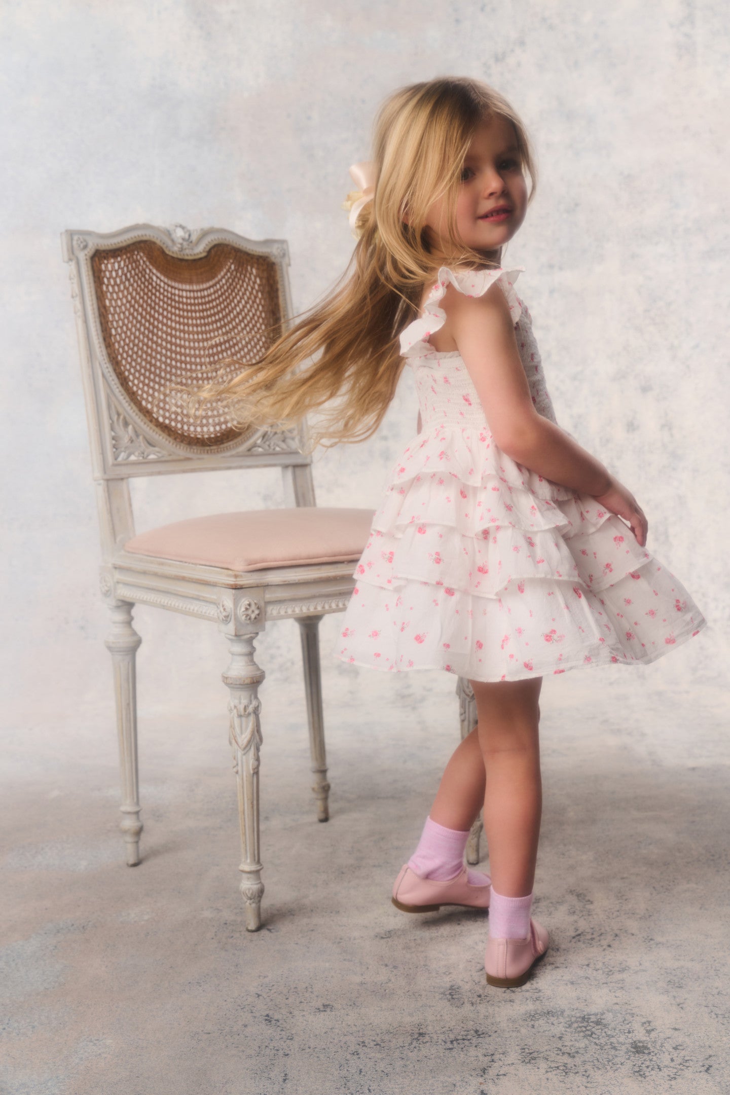 Little Girls Re-Edition Linoette Mini Dress | Loveshackfancy for sale