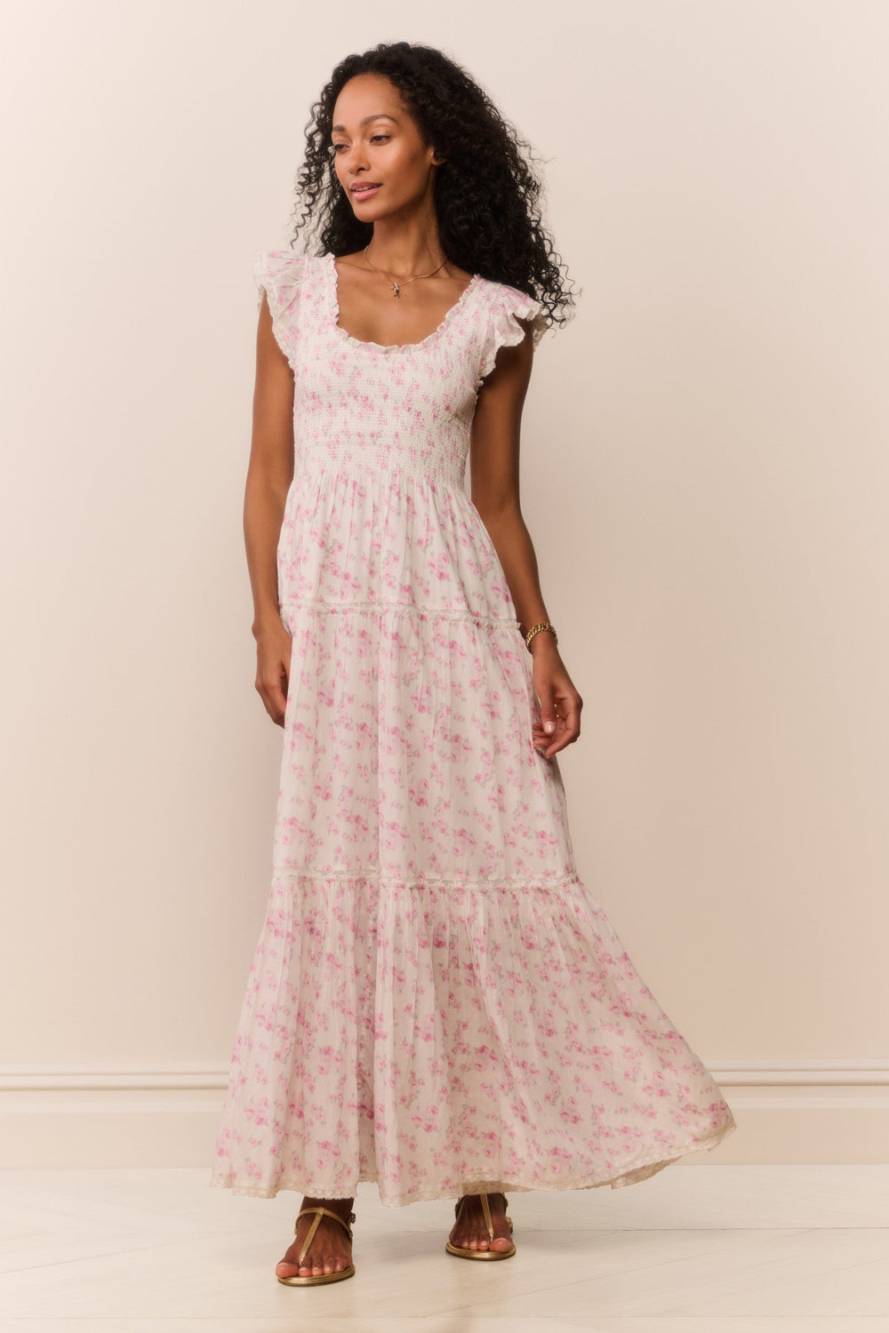 Chessie Blooming Floral Maxi Dress | Loveshackfancy US
