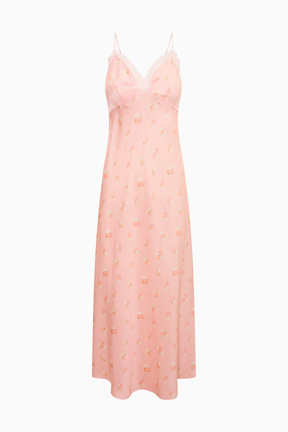 Peach Pom Pom Manuela Maxi Dress | Loveshackfancy outlet