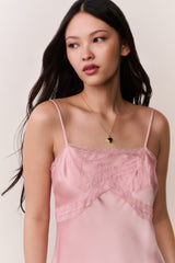 Mirelis Lace Bow Crepe Mini Dress | Loveshackfancy discount