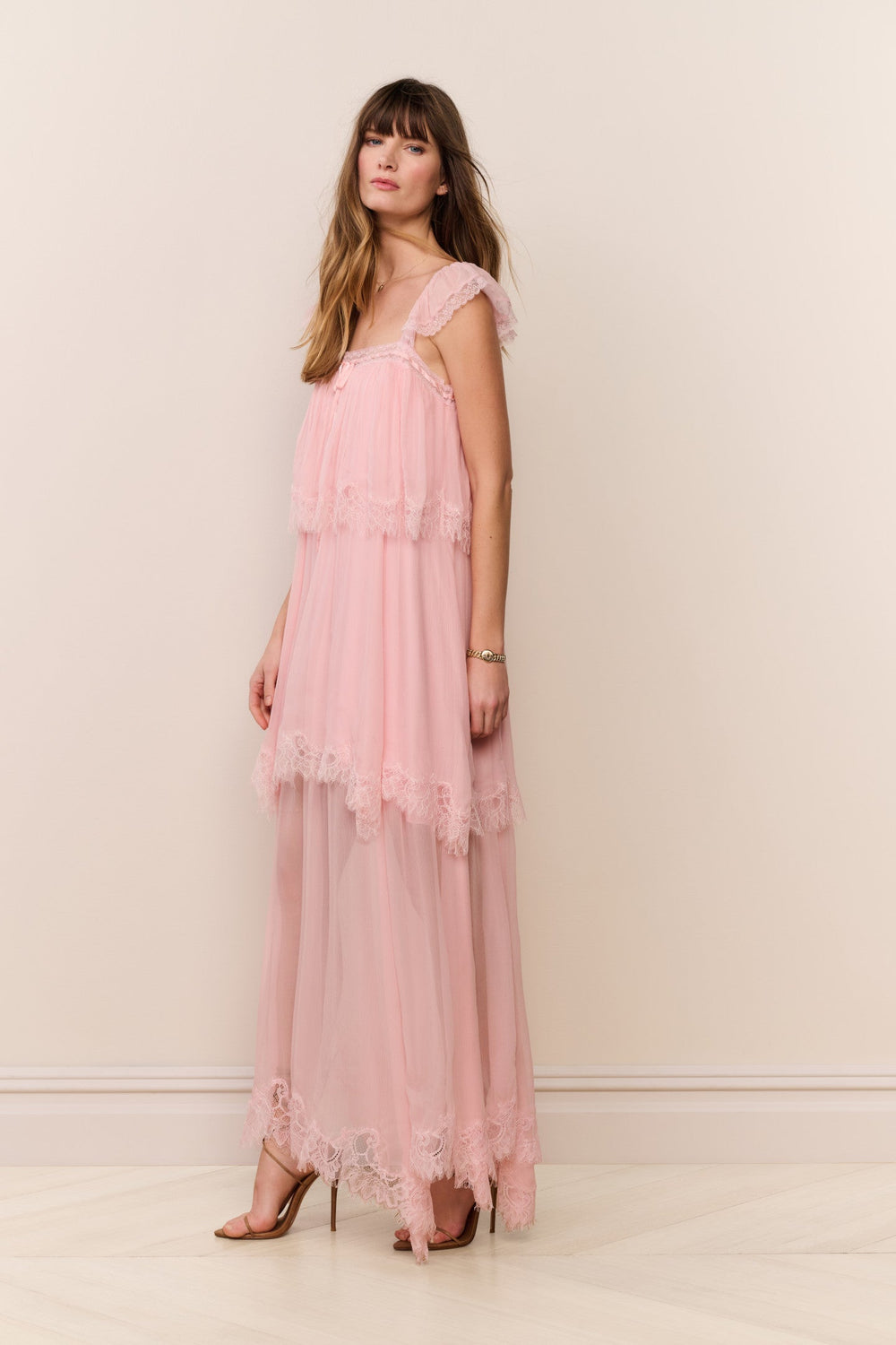 Maralee Silk Chiffon Maxi Dress | Loveshackfancy for sale