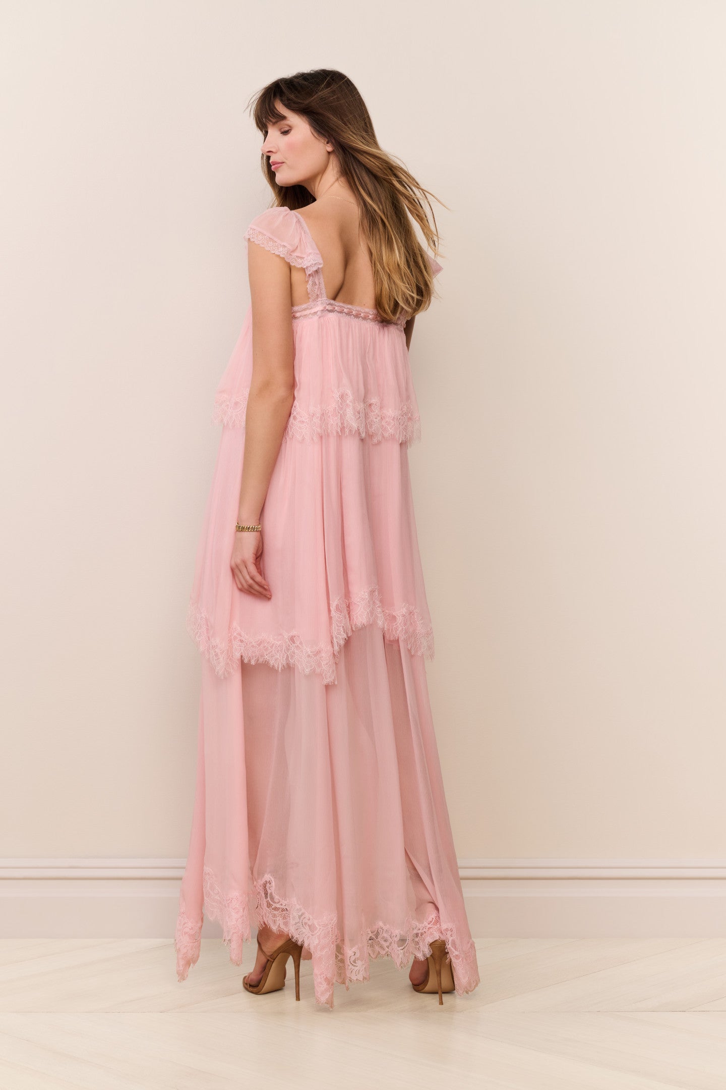 Maralee Silk Chiffon Maxi Dress | Loveshackfancy for sale