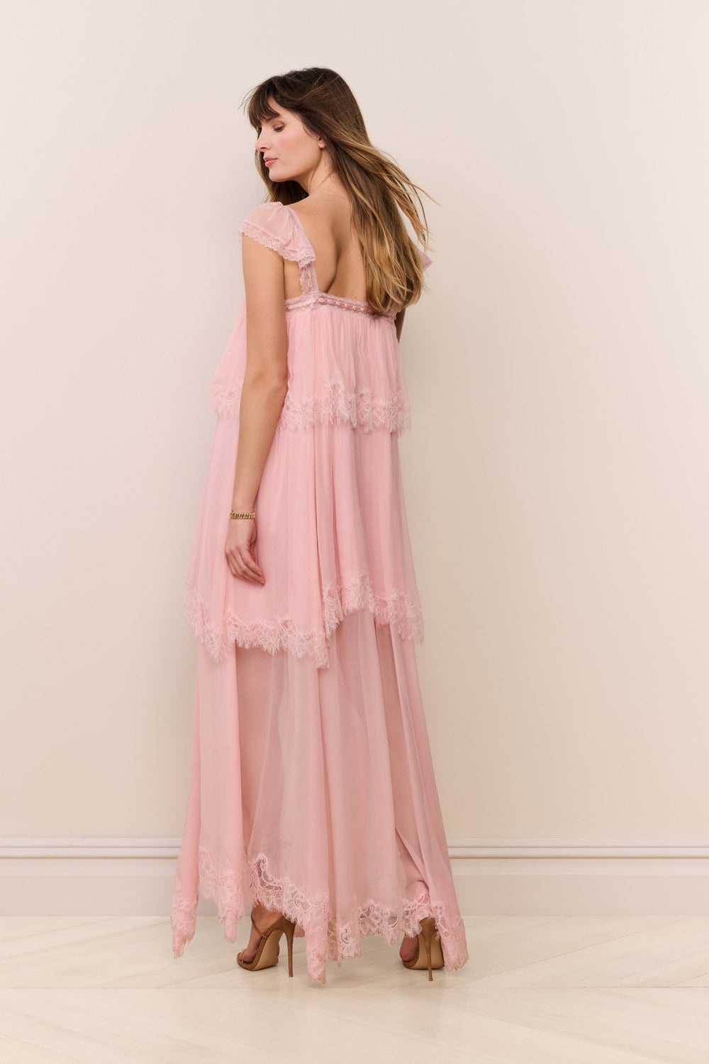 Maralee Silk Chiffon Maxi Dress | Loveshackfancy for sale